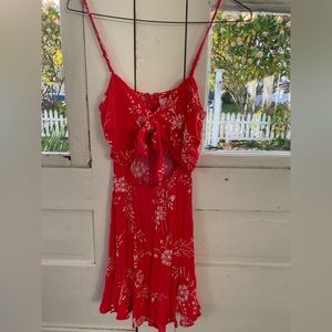 Burnt orange sundress.